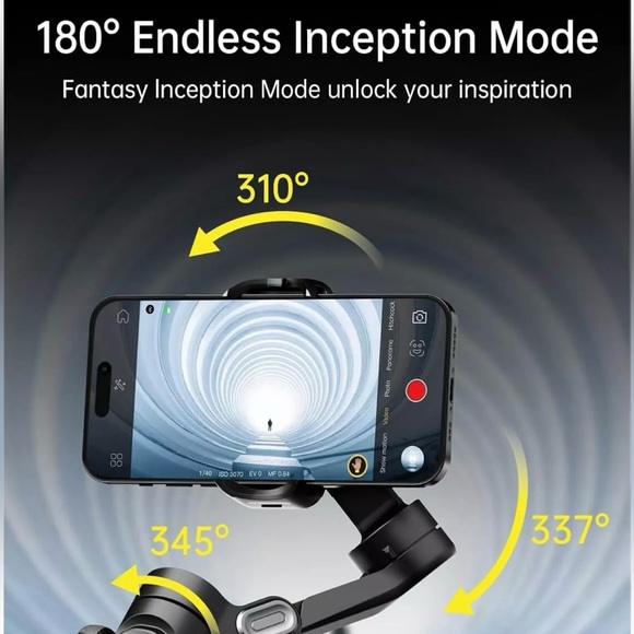 COPY - Phone Gimbal Stabilizer 3-Axis Smartphone Foldable Gimbal Gimble with Fo… - Picture 7 of 8